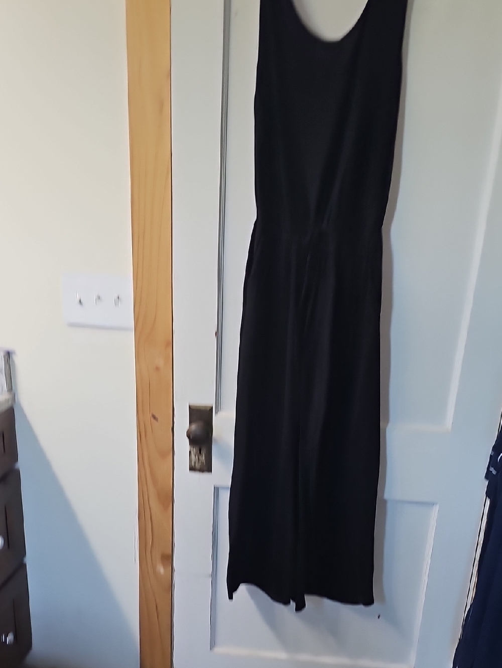 Black Sleeveless Wide-Leg Jumpsuit